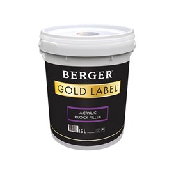 Berger Gold Label Acrylic Block Filler White 15L